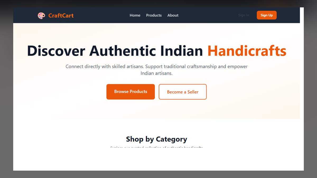 CraftCart — Artisan Marketplace