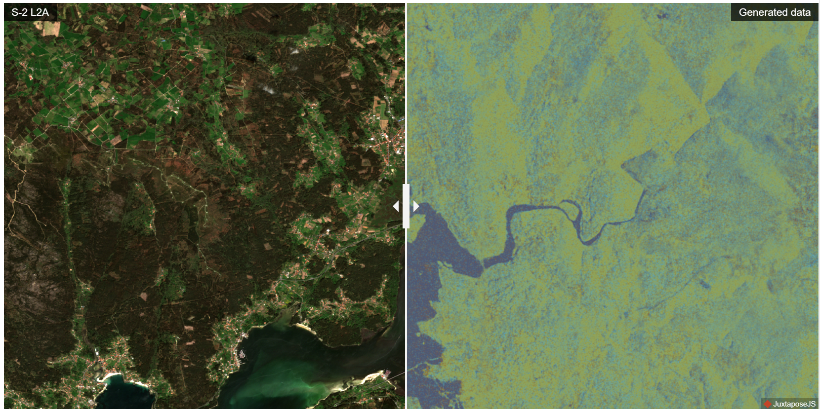 Sentinel-2 L2A vs Generated Data Comparison